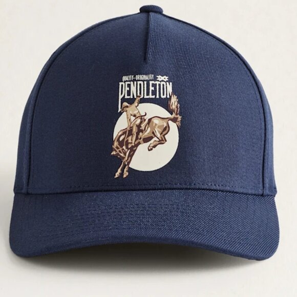 Pendleton Bronco Blue Graphic Classic and Stylish Cap NWT One Size - Picture 1 of 4